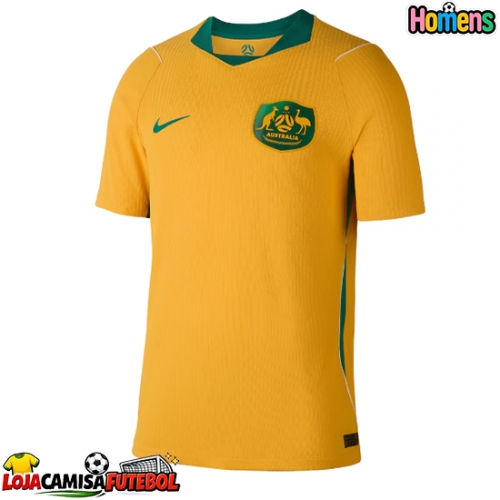 Camisa de Futebol Austrália Equipamento Principal Mundo 2026 Manga Curta